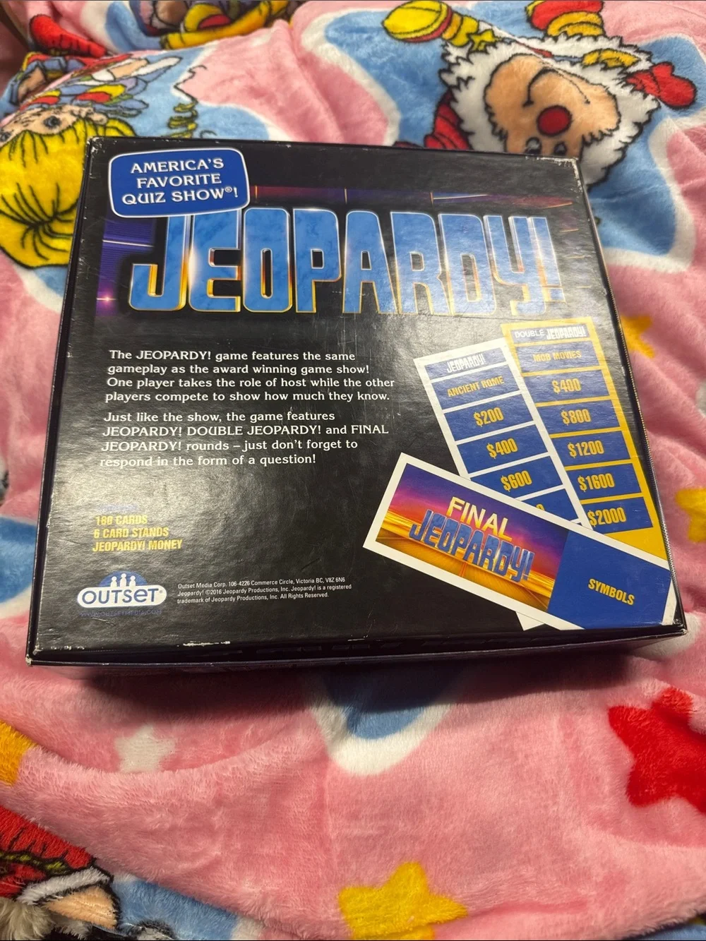 Jeopardy! Board Game by Outset - Purple Box